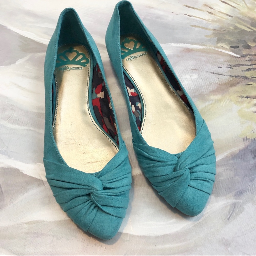 [Fergalicious] flats. Turquoise. Size 6. NWOT